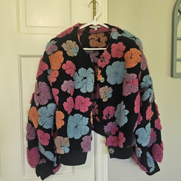 Polagram Tops - Polagram Pink and Orange Floral Jacket